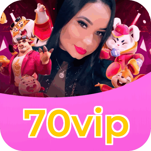 Interface do aplicativo 70vip mostrando jogos disponíveis no iOS e Android